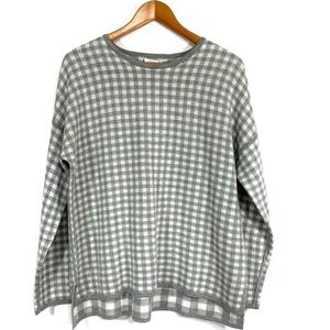 [J. Jill] Reversible Checkered Tunic